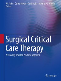 Imagen de portada: Surgical Critical Care Therapy 9783319717111