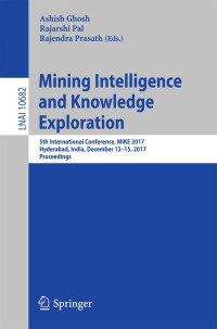 Cover image: Mining Intelligence and Knowledge Exploration 9783319719276