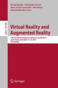 Cover image: Virtual Reality and Augmented Reality 9783319723228