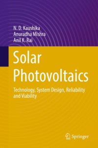 表紙画像: Solar Photovoltaics 9783319724034