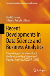 Cover image: Recent Developments in Data Science and Business Analytics 9783319727448
