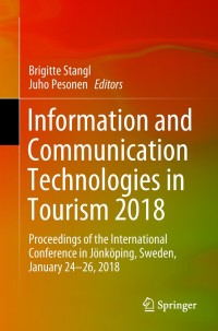 Immagine di copertina: Information and Communication Technologies in Tourism 2018 9783319729220