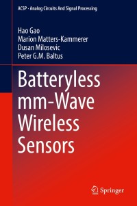 Cover image: Batteryless mm-Wave Wireless Sensors 9783319729794