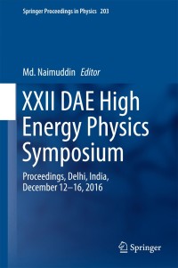 Immagine di copertina: XXII DAE High Energy Physics Symposium 9783319731704