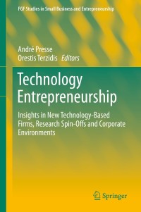 Cover image: Technology Entrepreneurship 9783319735085