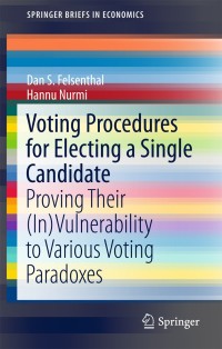 Cover image: Voting Procedures for Electing a Single Candidate 9783319740324