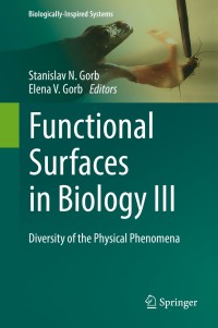 Cover image: Functional Surfaces in Biology III 9783319741437