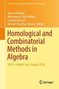 Imagen de portada: Homological and Combinatorial Methods in Algebra 9783319741949