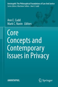 Cover image: Core Concepts and Contemporary Issues in Privacy 9783319746388