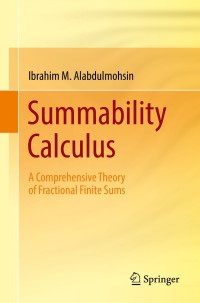 Cover image: Summability Calculus 9783319746470