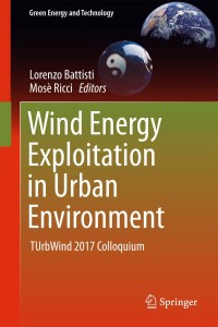 Titelbild: Wind Energy Exploitation in Urban Environment 9783319749433