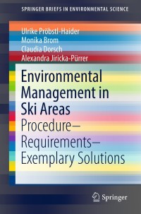 Cover image: Environmental Management in Ski Areas 9783319750606