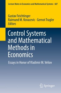 Cover image: Control Systems and Mathematical Methods in Economics 9783319751689