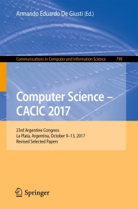 Cover image: Computer Science – CACIC 2017 9783319752136