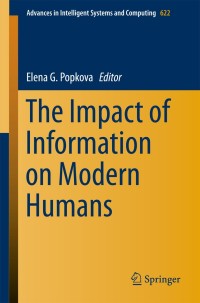 Cover image: The Impact of Information on Modern Humans 9783319753829