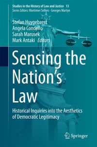 Cover image: Sensing the Nation's Law 9783319754956