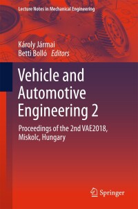 Imagen de portada: Vehicle and Automotive Engineering 2 9783319756769