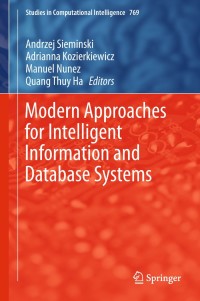 Imagen de portada: Modern Approaches for Intelligent Information and Database Systems 9783319760803