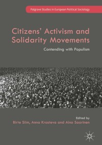 Immagine di copertina: Citizens' Activism and Solidarity Movements 9783319761824
