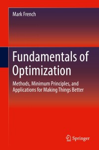 Cover image: Fundamentals of Optimization 9783319761916