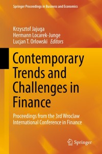 Cover image: Contemporary Trends and Challenges in Finance 9783319762272