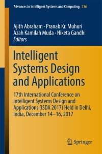 Cover image: Intelligent Systems Design and Applications 9783319763477