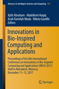 Imagen de portada: Innovations in Bio-Inspired Computing and Applications 9783319763538