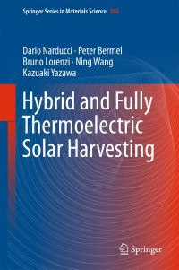 Immagine di copertina: Hybrid and Fully Thermoelectric Solar Harvesting 9783319764269