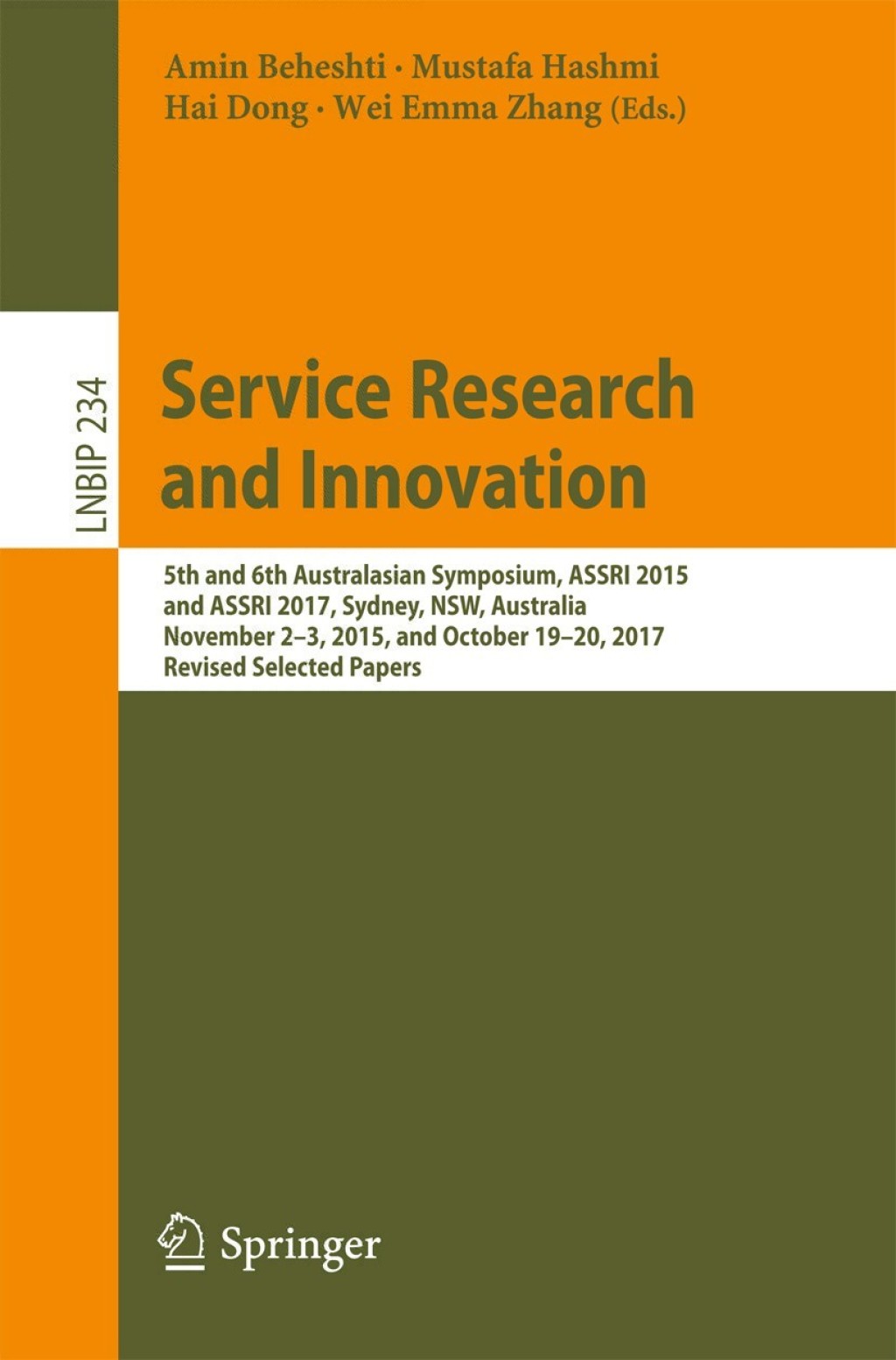 ISBN 9783319765860 product image for Service Research and Innovation (eBook Rental) | upcitemdb.com