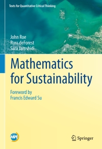 صورة الغلاف: Mathematics for Sustainability 9783319766591