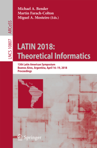 Cover image: LATIN 2018: Theoretical Informatics 9783319774039