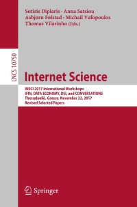 Cover image: Internet Science 9783319775463