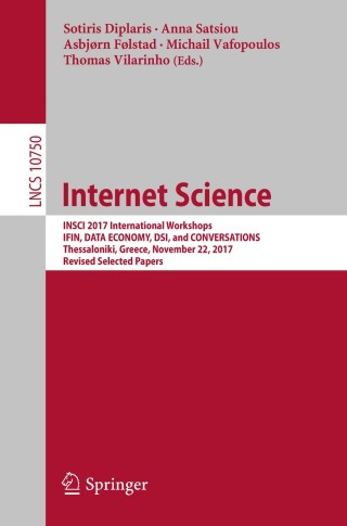 表紙画像: Internet Science 9783319775463