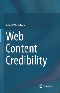 Imagen de portada: Web Content Credibility 9783319777931