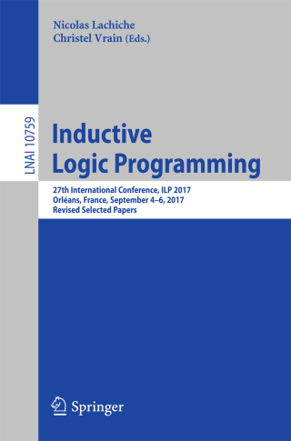 Imagen de portada: Inductive Logic Programming 9783319780894