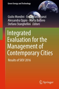 Imagen de portada: Integrated Evaluation for the Management of Contemporary Cities 9783319782706
