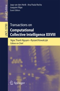 Imagen de portada: Transactions on Computational Collective Intelligence XXVIII 9783319783000