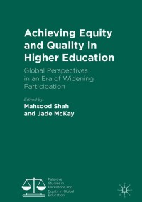 Imagen de portada: Achieving Equity and Quality in Higher Education 9783319783154