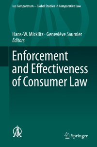 Imagen de portada: Enforcement and Effectiveness of Consumer Law 9783319784304