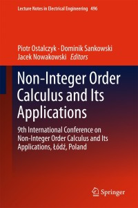 صورة الغلاف: Non-Integer Order Calculus and its Applications 9783319784571
