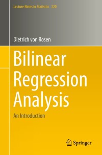 Cover image: Bilinear Regression Analysis 9783319787824