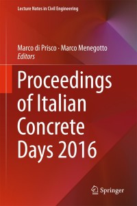 Cover image: Proceedings of Italian Concrete Days 2016 9783319789354