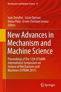 Cover image: New Advances in Mechanism and Machine Science 9783319791104