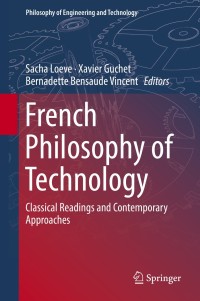 Cover image: French Philosophy of Technology 9783319895178