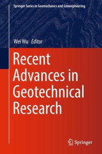 Imagen de portada: Recent Advances in Geotechnical Research 9783319896700