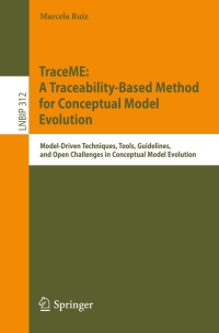 Titelbild: TraceME: A Traceability-Based Method for Conceptual Model Evolution 9783319897158