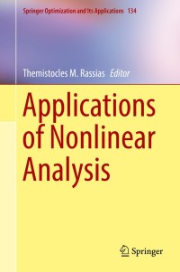 Imagen de portada: Applications of Nonlinear Analysis 9783319898148