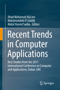 Cover image: Recent Trends in Computer Applications 9783319899138