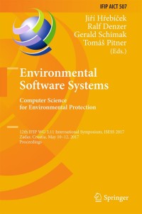 Imagen de portada: Environmental Software Systems. Computer Science for Environmental Protection 9783319899343