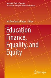 Cover image: Education Finance, Equality, and Equity 9783319903873